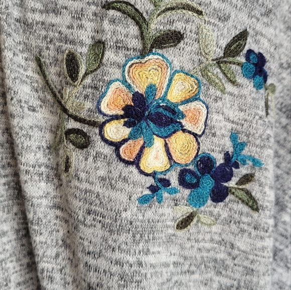 Anthropologie Fig and Flower embroidered cardigan Sz M - Picture 3 of 7